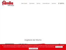 Tablet Screenshot of famila-nordost.de